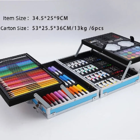 Stationery Non-Toxic Art Corslet 145pcs Drawing Set for Kids Painting