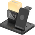 6-in-1 Wireless Phone Charger Alarm Clock LED Lamp 15W Fast Charge Earphone Watch Charge