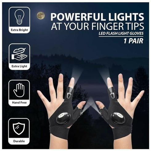 LED Flashlight Glove Repair Finger Light