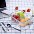 Ecofriendly Outdoor Glass Microwave Lunch Box Leakproof Airtight