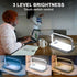 15W LED Desk Lamp with USB Charging Port, Night Table Lamp with 3 Touch Light Modes