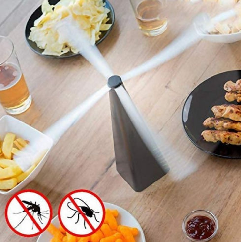 Safe & Chemical Free Fly Repellent Fan - Set of 4