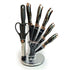 Marble Handle Non Stick Coating Chef's Knives Set