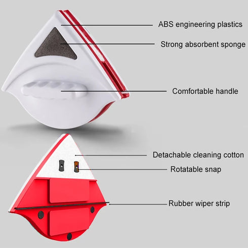 High-Rise Double-Faced Window Cleaning Tool