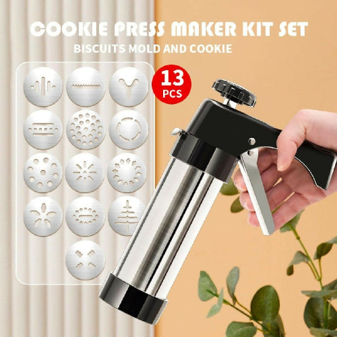 Stainless Steel Cake Cream Decorating Gun Set