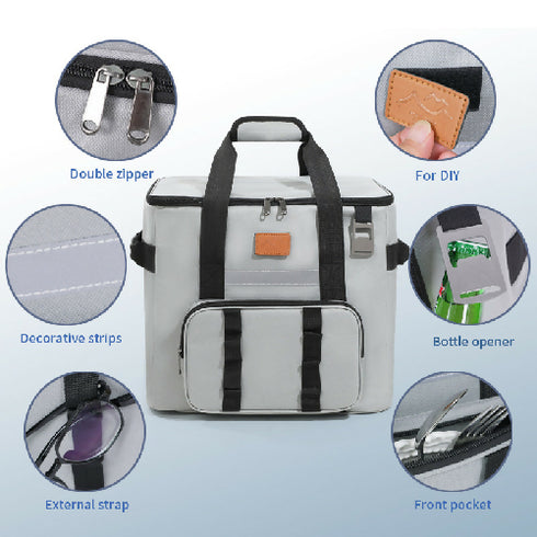 Portable Insulated Tote Lunch Bag