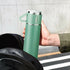 Thermal Insulated Travel Flask Set-Green