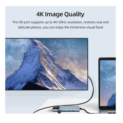 5-in-1 Aluminum Alloy Fast Charging Type-C Converter