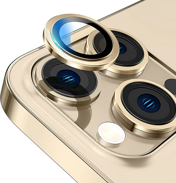 Ring Metal Camera Lens Protector Glass For iPhone 14 Pro.