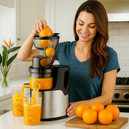 Cold Press Juicer - 250W, Low Speed, Nutrient Rich