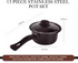 Cookware Set with Kitchen Utensils - 13 Piece