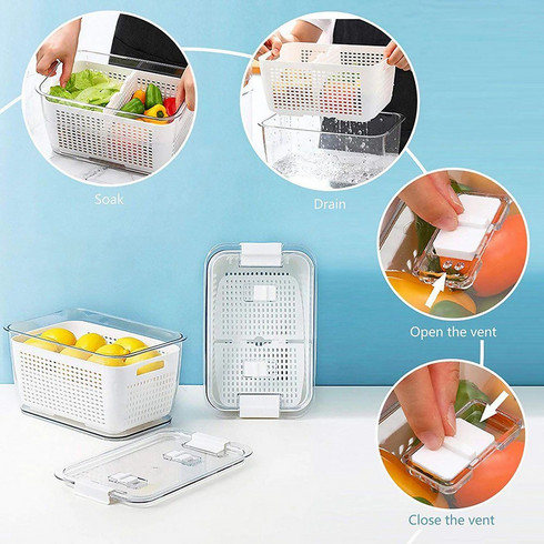 Refrigerator Drain Basket (Small) - White