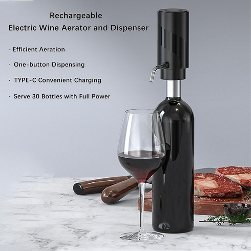 Electric Wine Aerator Pourer Automatic Wine Bottle Dispenser Decanter