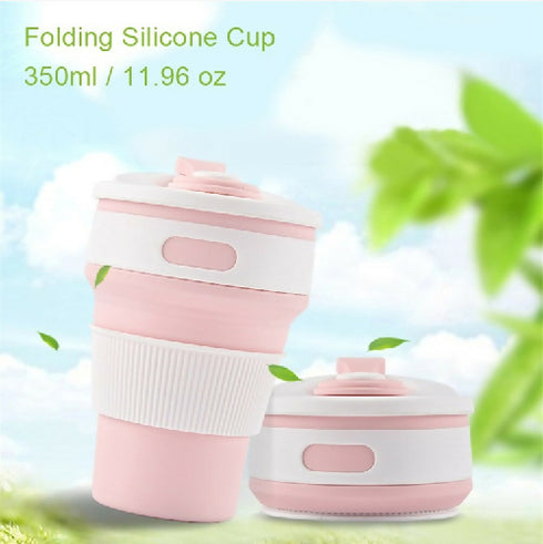 Collapsible Leak Proof Travel Silicone Coffee Cup
