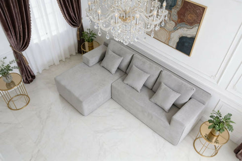 Modern Luxury Sofa with Fully Compressed Memory Foam Minimalist Design