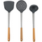 Beech Long Handle Silicone Spoon