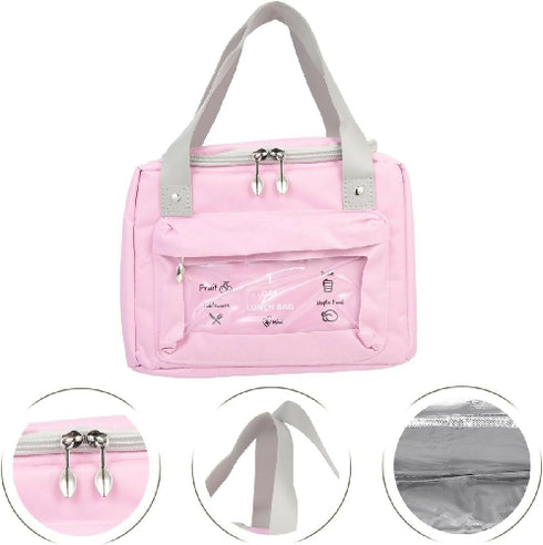 Reusable Lunch Box Container for Work-Pink