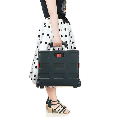 Folding Utility Cart Portable Rolling Crate