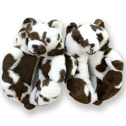 Cute Unisex Teddy Bear Plush Slippers