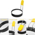 Non-Stick Stainless Steel Frying Egg Ring Pastry Mould with Brush- 4 Piece