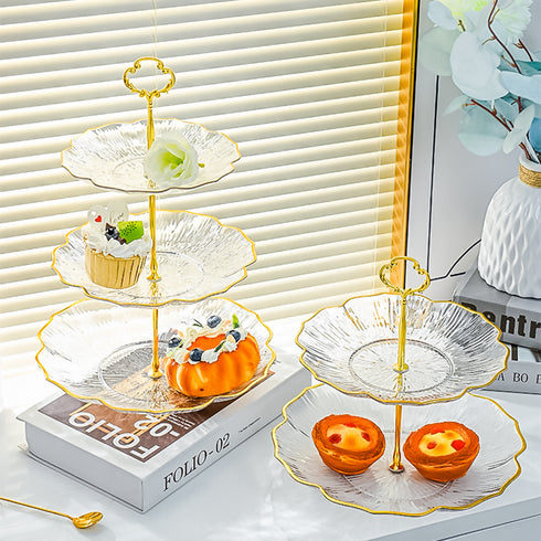 Transparent Plastic Cake Stand