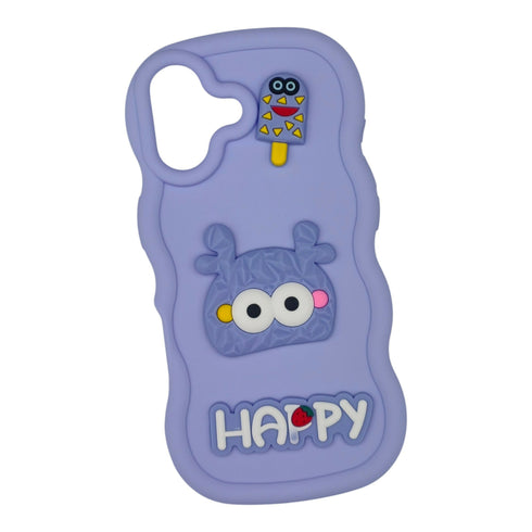 Cute 3D Cartoon Silicone Phone Case Cover Compatible with Iphone - 17