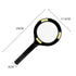 COB LED Lighted Handheld Magnifier with 3 LED Lights