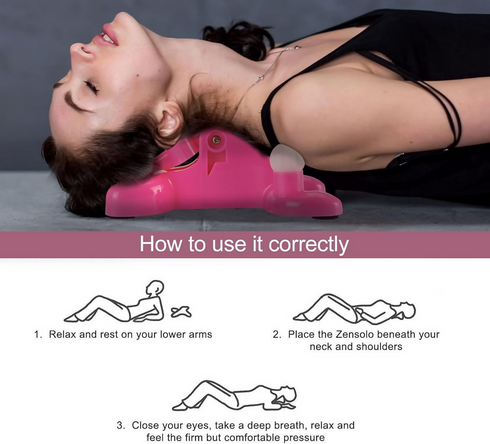 Neck Massager Pressure Device Cervical Spine Alignment Pain Relief