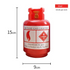 Gas Tank Gas Cylinder Shape Money Piggy Bank Savings for Kids - Red
