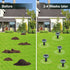 8Piece Ultrasonic Mole Repellent Solar Powered Gopher Repellent for Garden