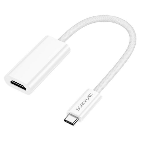 Adapter Borofone DH11 Type-C to HDTV female, 15 cm, White