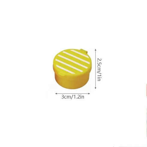 4Pcs Portable Mini Condiment Box for Kids Squeeze Bottle