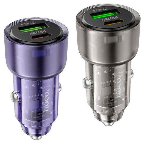 Hoco High Power Crystal Mini Car Charger 38W - Z52
