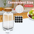 12 Pieces 4OZ Spice Jar Containers with Labels Funnel, Wooden Lid