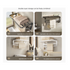 Wall-Mounted Towel Rack with Double-Layer Shelf and Hooks