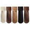 5 Pairs Womens Thickened Fleece- Lined Socks