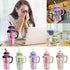 1200ml Cute Water Bottle with Straw for Milk, Juice, Tea, Coffee, and Beverages