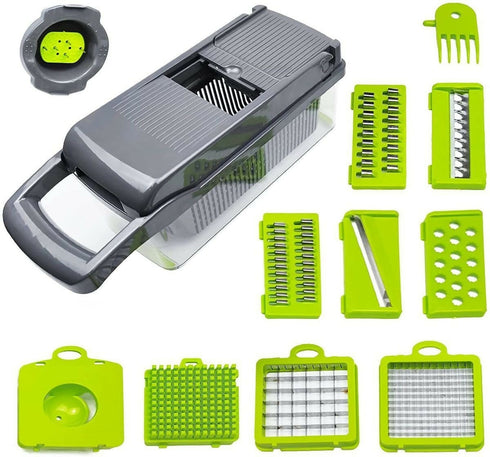 Classic Vegetable Chopper Slicer Dicer - 14-Piece