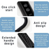 Deep Tissue Handheld Four Head Neck Back Vibration Massage Gun Curved Back Massage Gun Home Use Deep Tissue Back Massage Gun