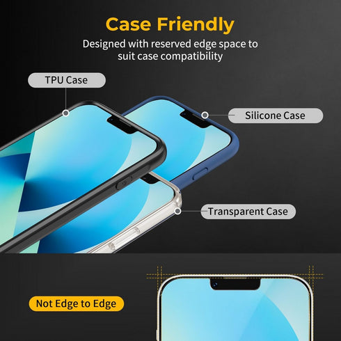 Tempered Glass Screen Guard Protector For iPhone 12/12 Pro
