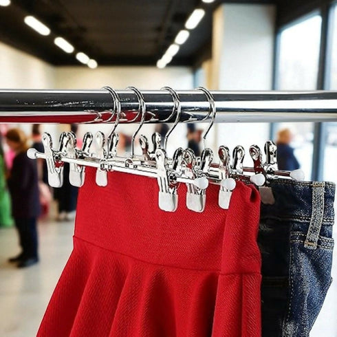 Metal Pants Hangers with Clips - 15 Piece set (30cm)