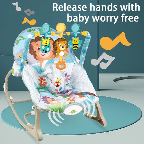 Multifunction Vibrate Baby Rocking Chair with Hanging Toys