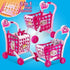 3 in 1 Kids Supermarket Shopping Cart Hand Induction with Light & Sound Pretend Play Toy for Kid