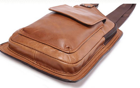 Mens' PU Leather Chest, Shoulder Bag.