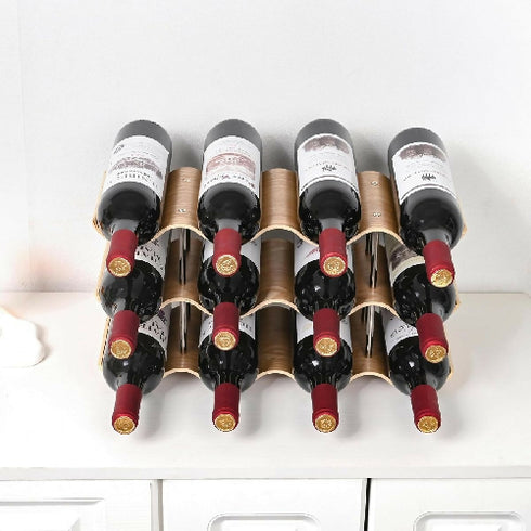 3 Tier Wooden Wine Storage Rack