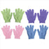 4 Pair Shower Bath Gloves Wash Skin Spa Body Scrubber Cleaner