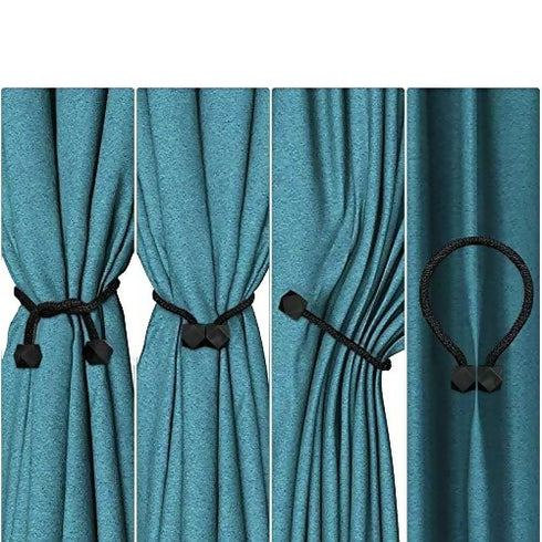 Magnetic Curtain Tieback -Black