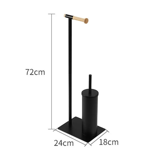 Multifunctional Bathroom Standing Tissue Holder with Toilet Paper Holder Toilet Toilet Brush