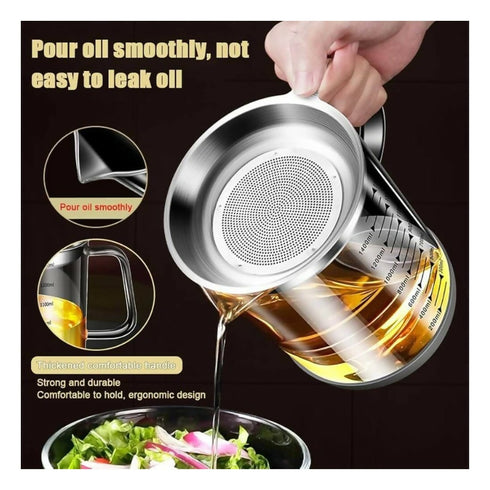 Lead-Free Borosilicate Glass Cooking Oil Pot