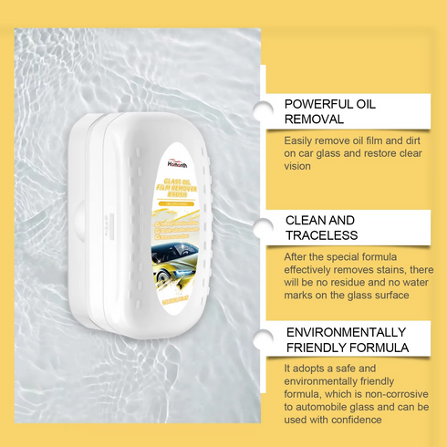Glass oil film remover brush